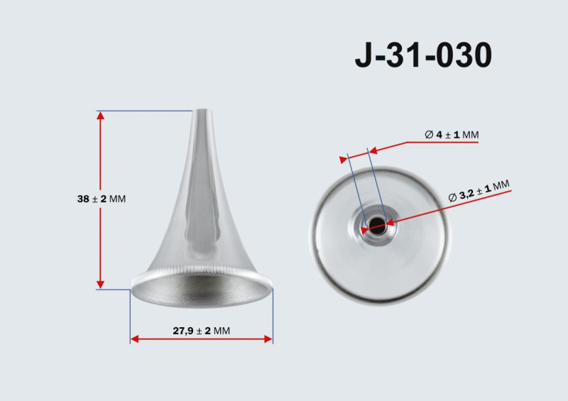 Воронка ушная никелированная № 1