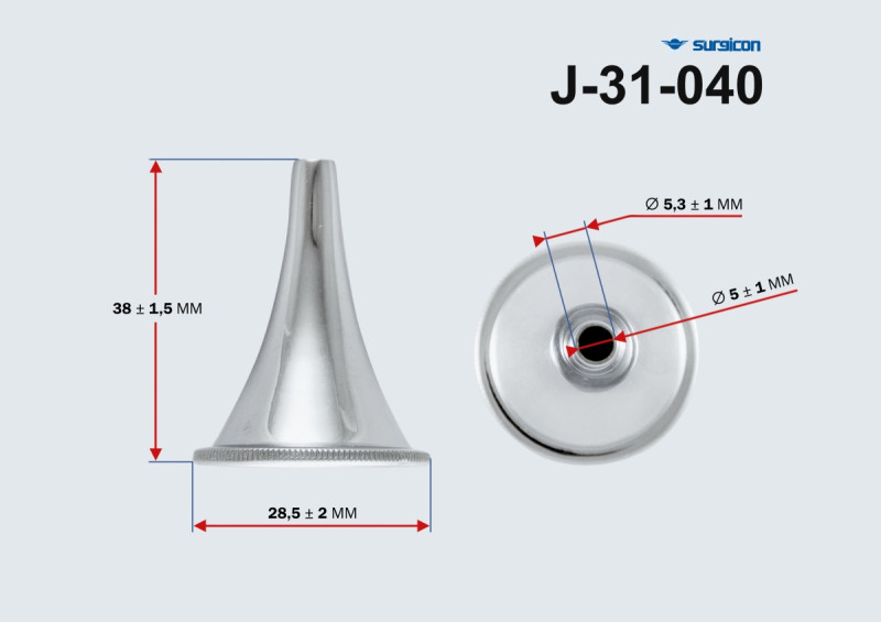 Воронка ушная никелированная № 2