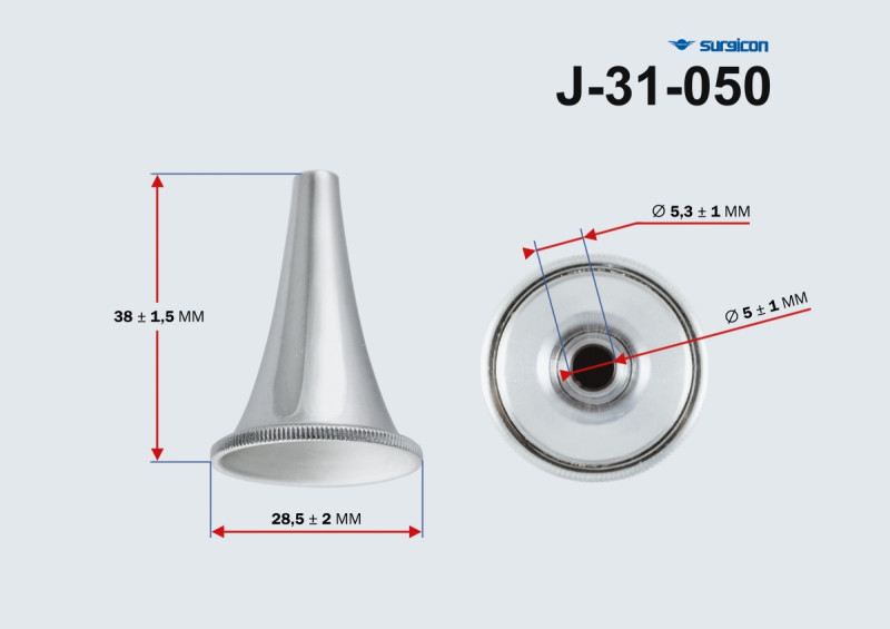 Воронка ушная никелированная № 3