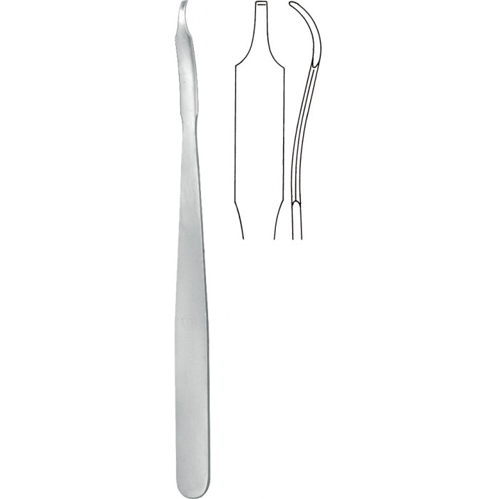 Элеватор-подъемник костный Хохманн (Hohmann)Mini-Hohmann Bone Lever дл. 16 см ширина рабочей части 8 мм